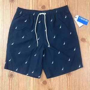 Nautica Men’s Board Short Logo Pattern NWT Size M